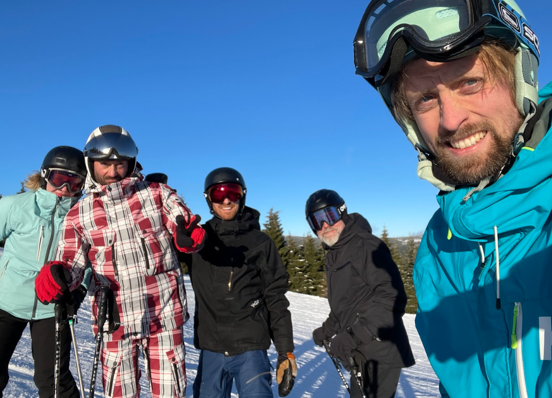 Team på skitur